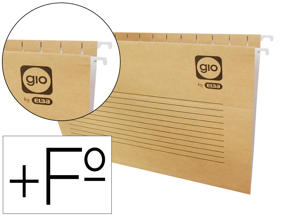 Carpeta colgante gio folio prolongado 43200 240x375 mm