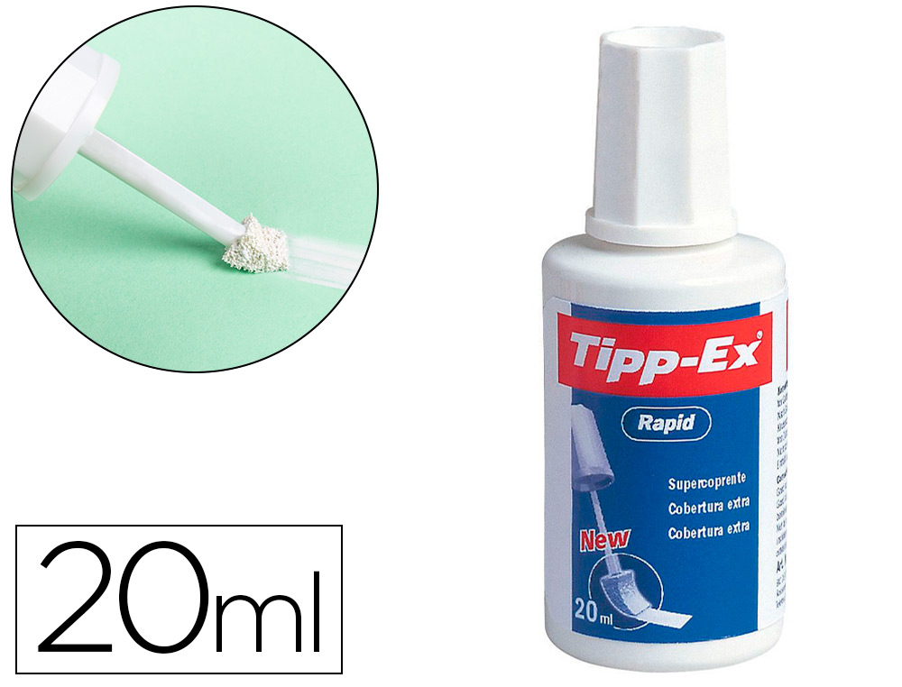 Corrector tipp-ex aplicador espuma bote 20 ml
