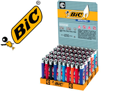 Encendedor bic mini j-25 colores surtidos