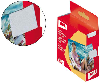Tacks autoadhesivos apli 2 caras caja de 250 unidades