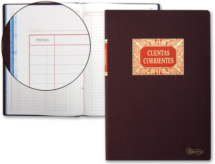 Libro miquelrius folio 100 hojas cuentas corrientes debe haber y saldo