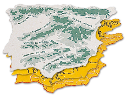 Plantilla liderpapel mapa españa plastico 22x18 cm bolsa de 3 unidades