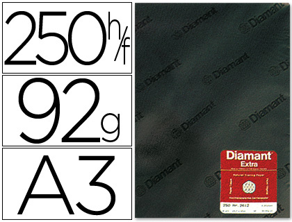 Papel vegetal diamant din a3 92 gr hoja