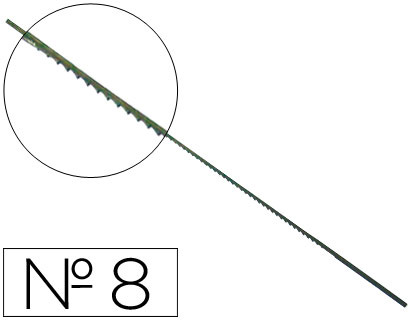 Pelos de segueta madera nº8 caja de 144 unidades