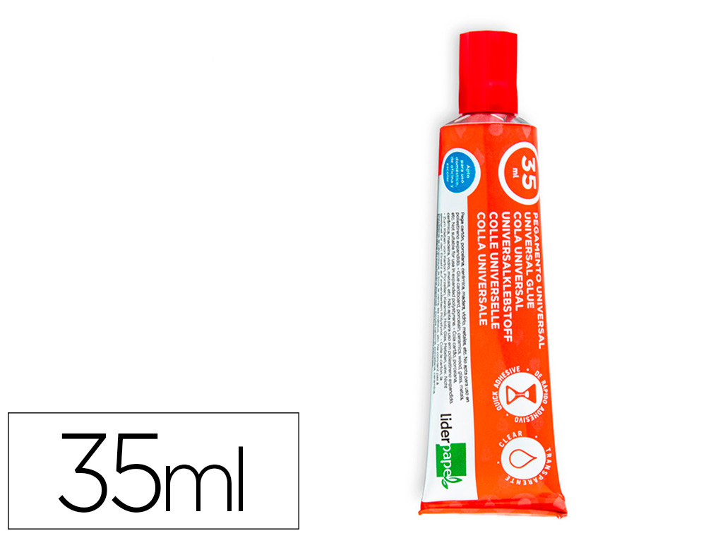 Pegamento liderpapel universal transparente 35 ml