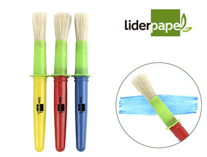 Pinceles escolares liderpapel grueso