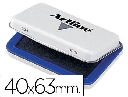 Tampon artline nº00 azul 40x63 mm