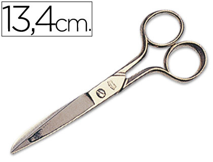 Tijera oficina forbici acero inoxidable 5" 13,4 cm