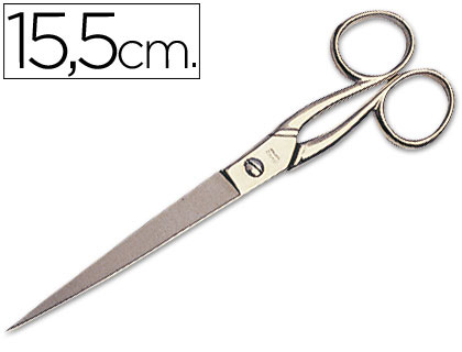 Tijera oficina forbici acero inoxidable 6" 15,5 cm
