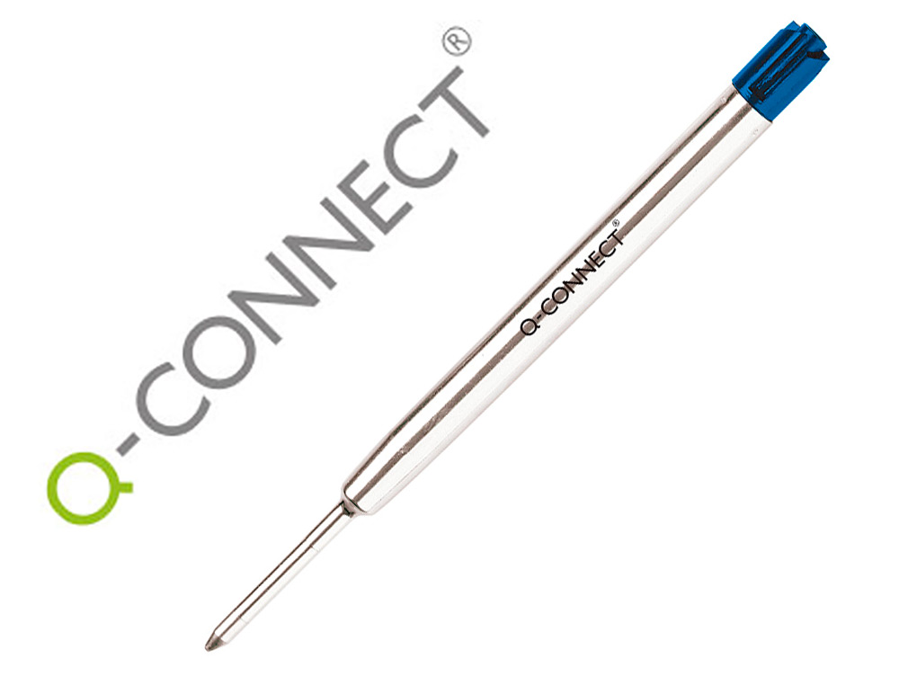 Recambio boligrafo q-connect tipo parker azul