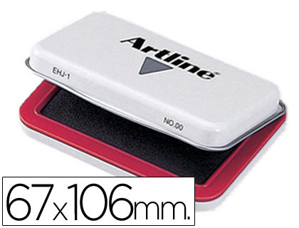 Tampon artline nº1 rojo 67x106 mm