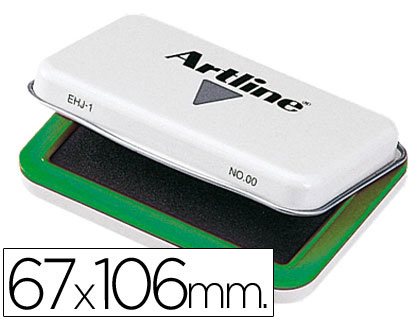 Tampon artline nº1 verde 67x106 mm