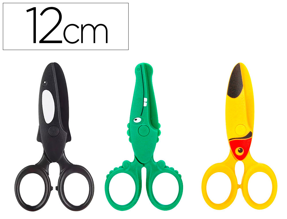 Tijera liderpapel 12cm corta papel y carton unidad