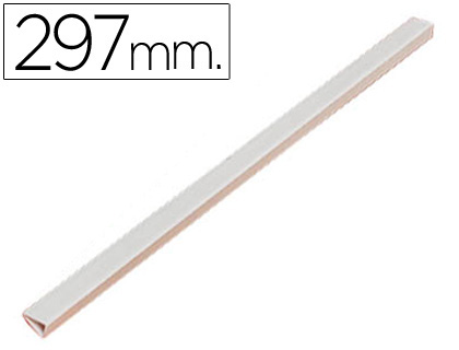 Lomera durable plastico 3 mm din a4 capacidad 30 hojas color blanco