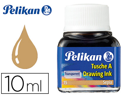 Tinta china pelikan sepia bote de 10 ml