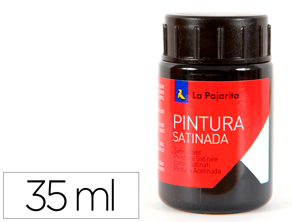 Pintura latex la pajarita negro 35 ml