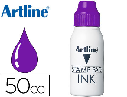 Tinta tampon artline violeta bote 50 cc