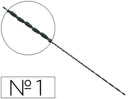 Pelos de segueta espiral nº1 caja de 144 unidades