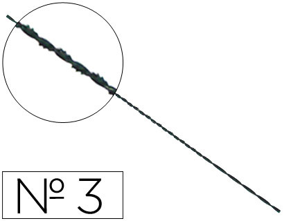 Pelos de segueta espiral nº3 caja de 144 unidades