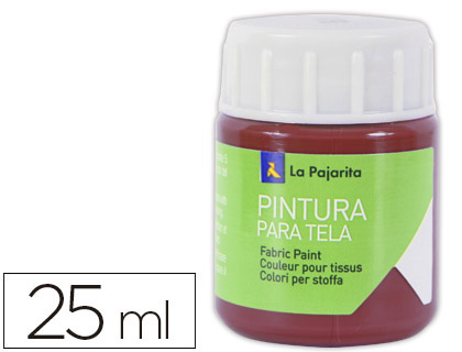 Pintura para tela la pajarita rojo ingles 25 ml