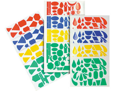 Gomets figuras surtidas 706 bolsa de 20 hojas