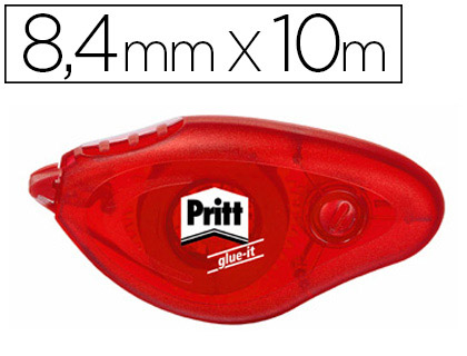 Pegamento pritt roller compact permanente 8,4 mm x 10 mt