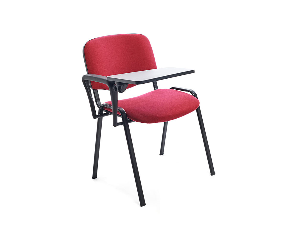 Pala escritura rocada derecha para silla confidente plegable pvc 34x20 cm color negro