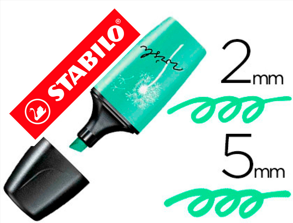 Rotulador stabilo boss mini pastel love pizca de menta