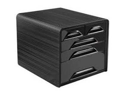 Fichero cajones de sobremesa cep 5 cajones mixtos negro/negro 360x288x270 mm