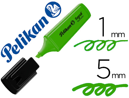 Rotulador pelikan fluorescente textmarker signal verde