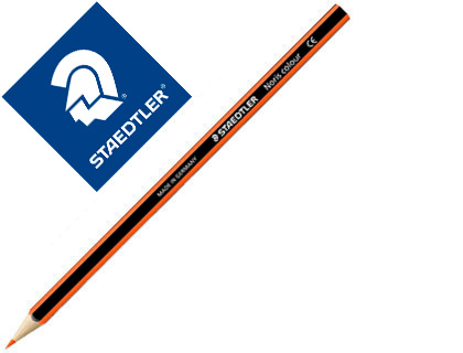 Lapiz de color staedtler wopex ecologico naranja