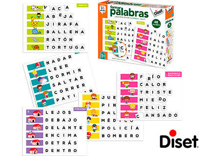 Juego diset didactico formar palabras