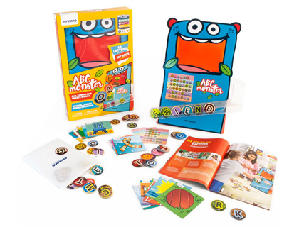 Juego didactico miniland alimenta al monstruo para construccion de palabras