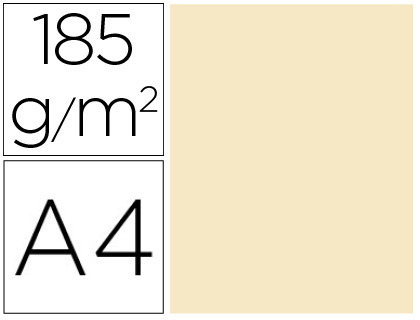 Cartulina guarro din a4 cascara de huevo 185 gr paquete de 50 hojas