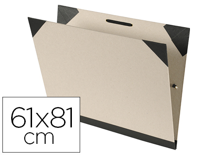 Carpeta dibujo canson brut 61x81 cm con gomas color kraftclaro