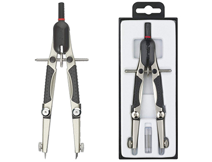 Compas rotring compact micrometrico ajuste rapido longitud 17 cm circunferencia 36 cm