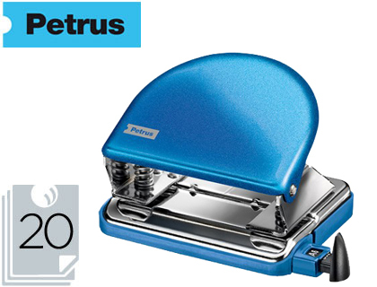 Taladrador petrus 52 wow azul metalizado capacidad 20 hojas en blister