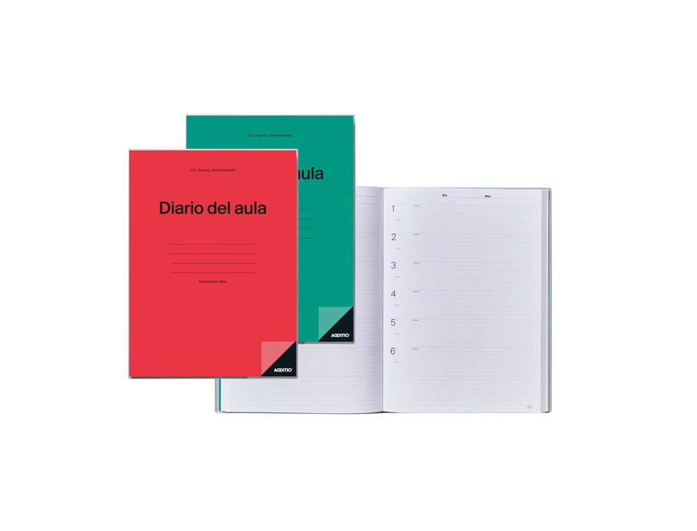 Diario del aula additio programacion diaria del curso por dia y hora o sesion 192 paginas 22,5x30,5 cm