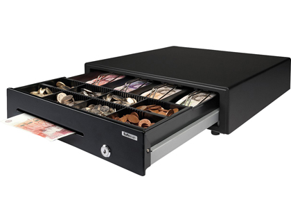 Cajon safescan sd-4141 gaveta ajustable y extraible incluida pinzas de metal y ranura para billetes 8