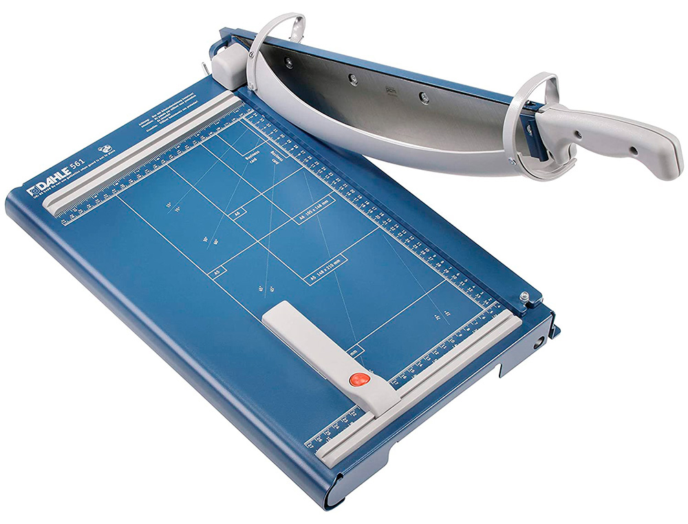 Cizalla de palanca dahle profesional premium 561 din a4 metalica capacidad de corte 35 hojas