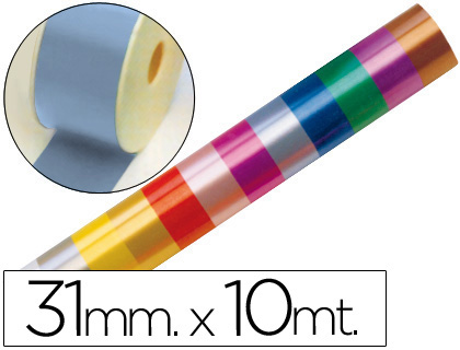 Cinta fantasia 10 mt x 31 mm celeste