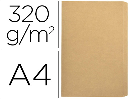 Subcarpeta cartulina gio folio pocket bolsa con solapa intenso kraft bicolor 320g/m2