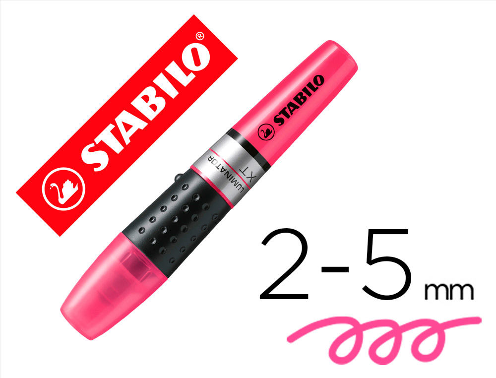 Rotulador stabilo boss luminator rosa tinta liquida