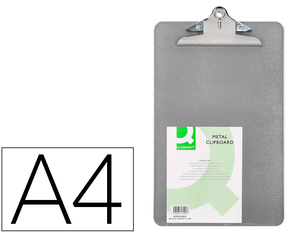 Portanotas q-connect metalico din a4