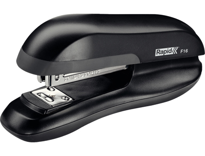 Grapadora rapid f16 plastico abs color negro capacidad 30 hojas usa grapas 24/6 y 26/6