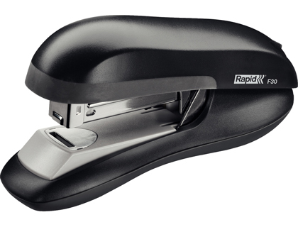 Grapadora rapid f30 plastico abs color negro capacidad 30 hojas usa grapas 24/6 y 26/6
