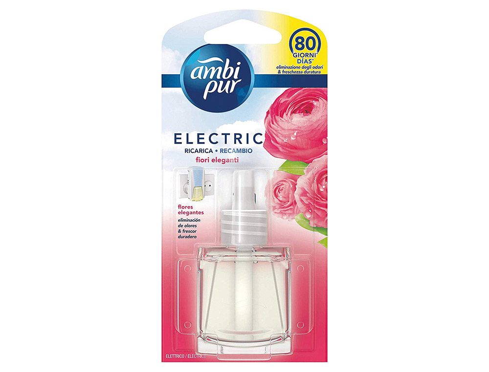 Ambientador ambipur electrico flores elegantes recambio 21,5ml