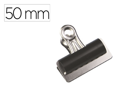 Pinza metalica q-connect pala fija 51 mm caja de 10 unidades