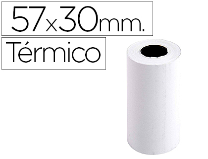 Rollo sumadora exacompta termico 57 mm x 30 mm 55 g/m2 sin bisfenol a