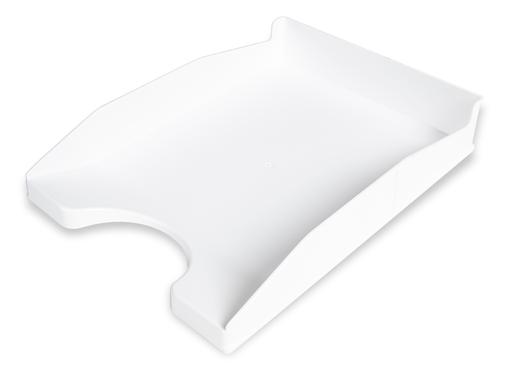 Bandeja sobremesa plastico q-connect blanco opaco 240x70x340 mm